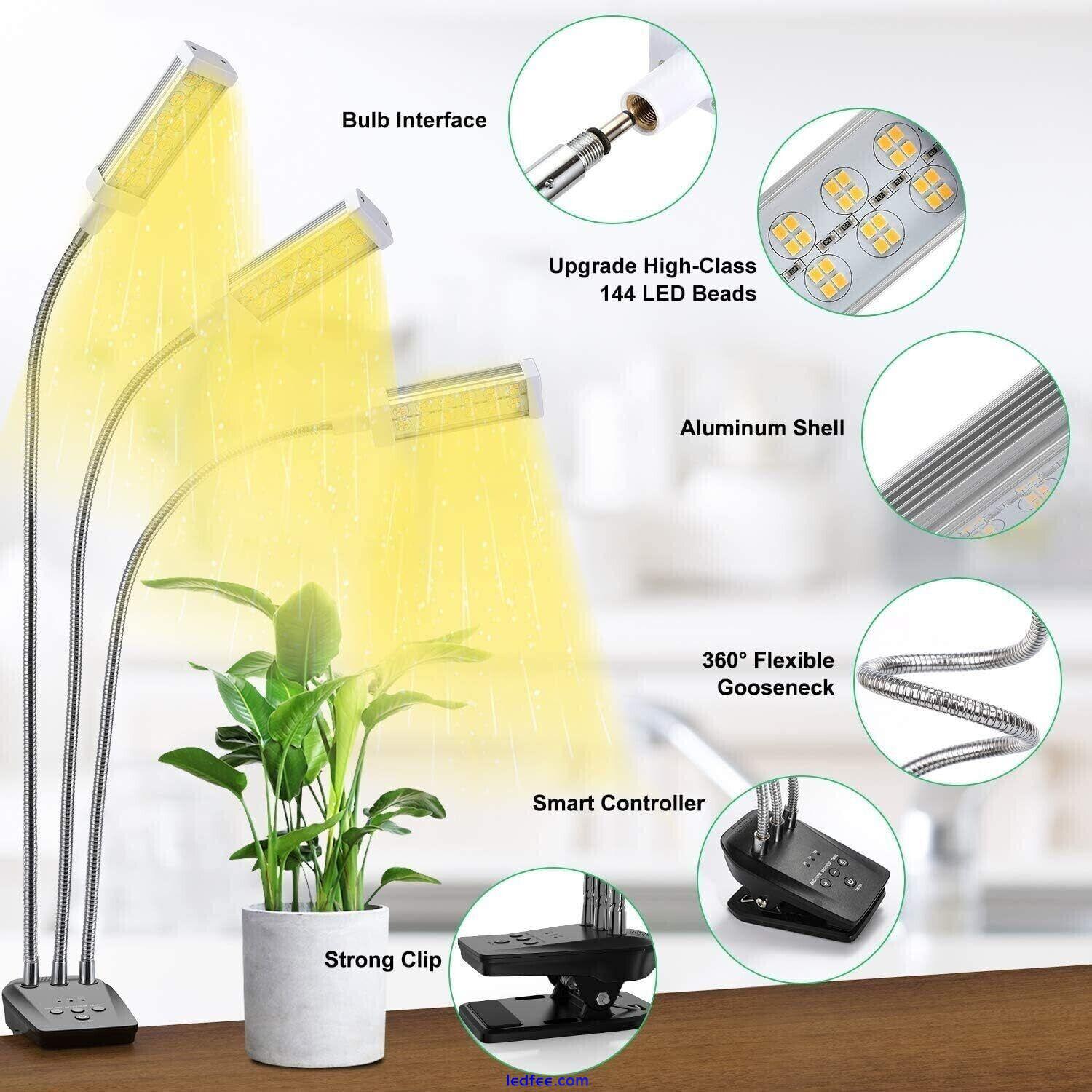 Grow Light for Indoor Plants, Led with Desk Clip for Plants Seedlings Succulents 2 