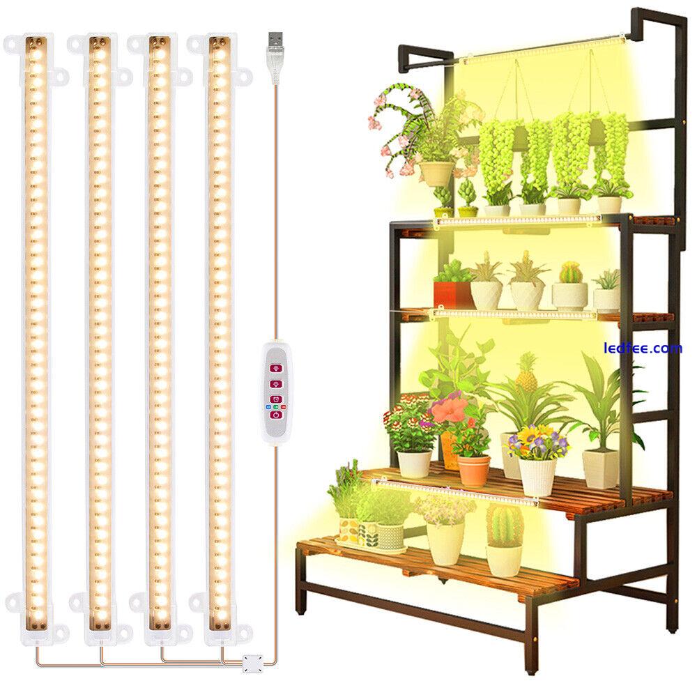 42-288 LEDs Grow Light Strip Bar Full Spectrum Plant Lamp For Indoor Flower Veg 0 