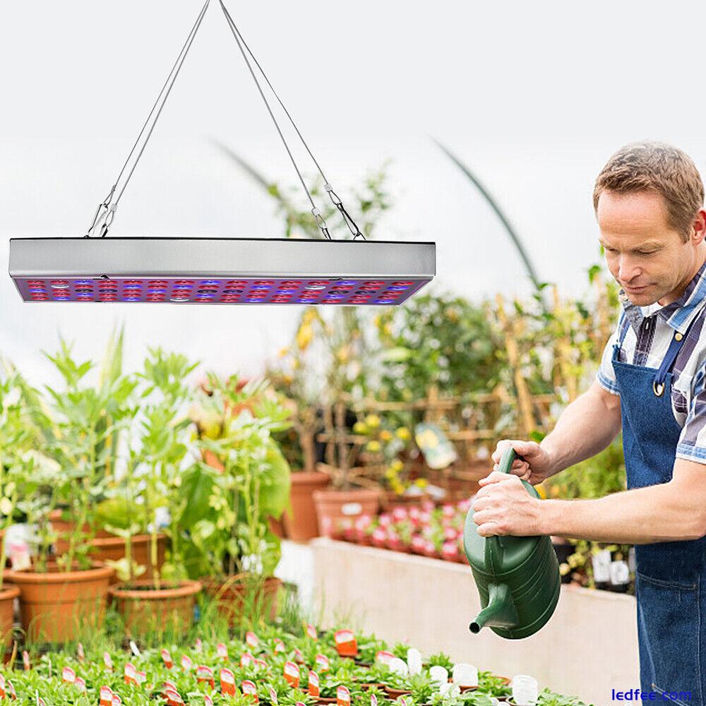 25W/45W LED Grow Lights Panel Lamp UV Full spectrum Hydroponic Plant Veg Flower 4 