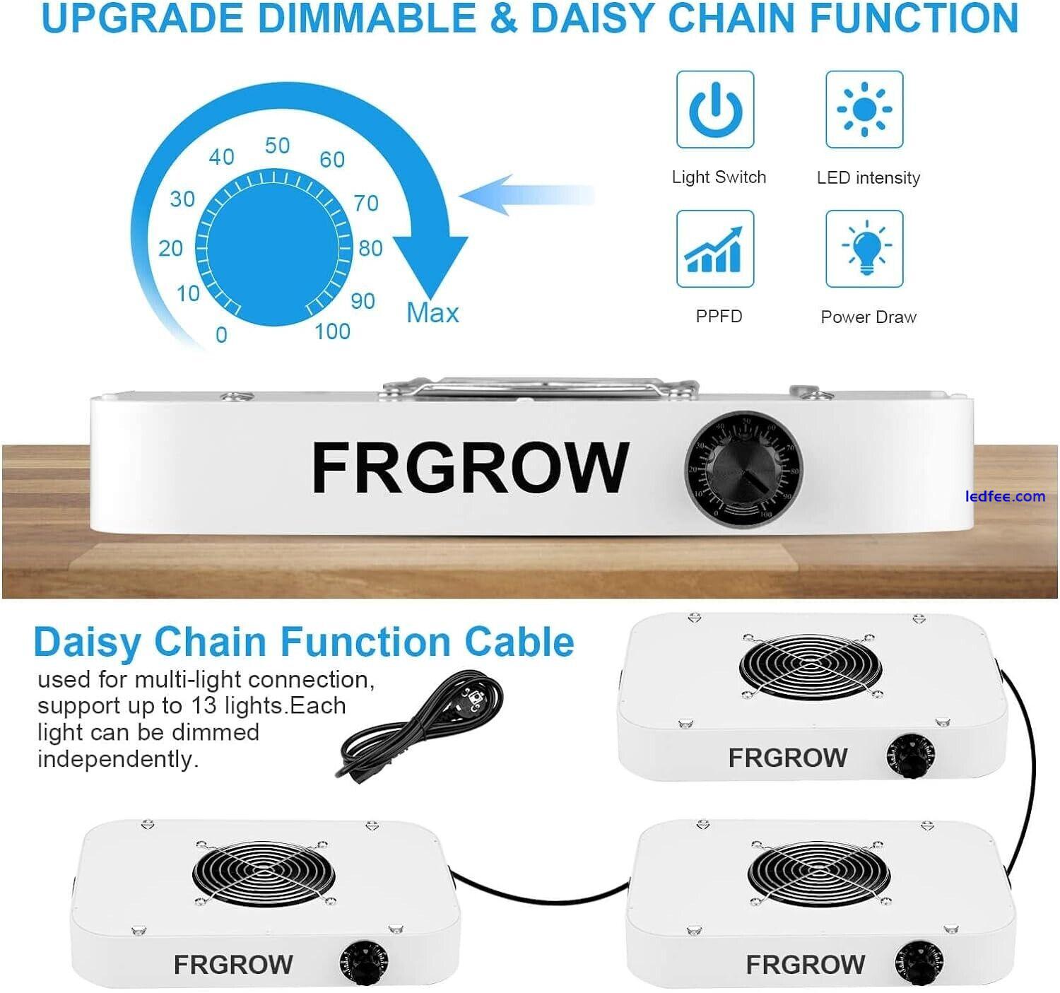 1000W Dimmable UV-IR Full Spectrum LED Grow Light with Daisy Chain 1 