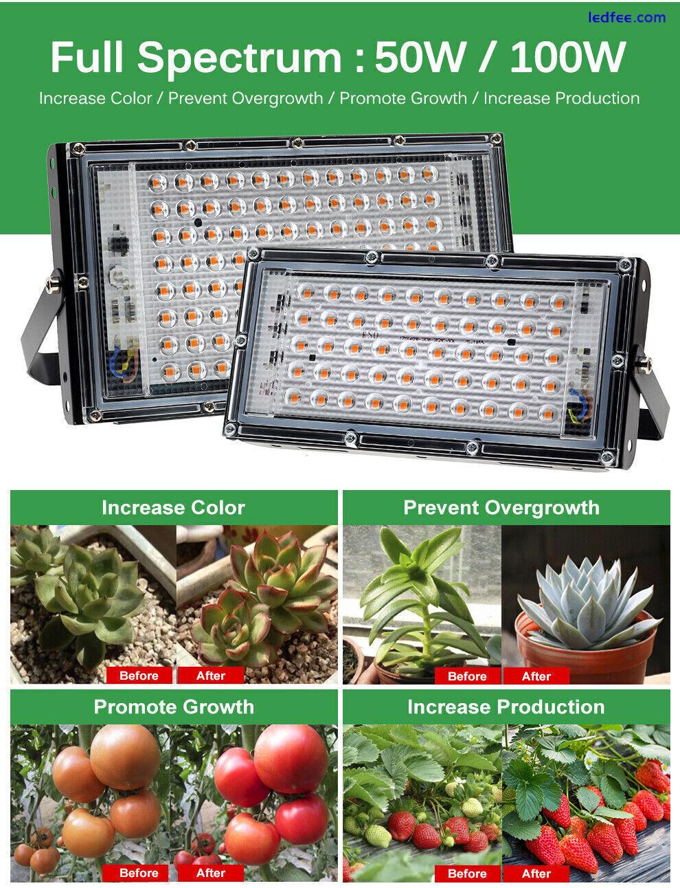 100W Full Spectrum AC220V LED Grow Light Bulb Lamp for Veg Bloom Indoor Plant 1 
