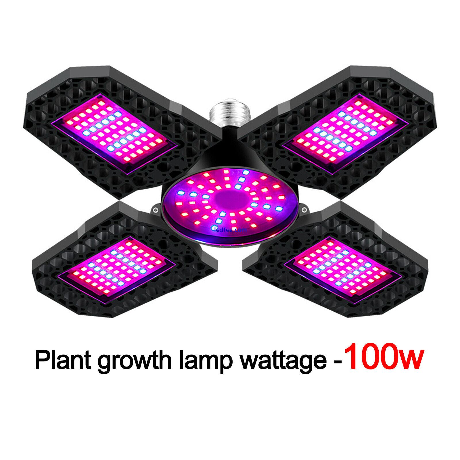 E27 LED Grow Light With Foldable Full Spectrum Grow Lights For Indoor Plant AU 0 