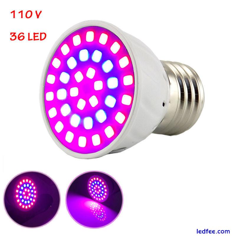 36 LED Plant Grow Light E27 Lamps for Flower Vegs Green house Hydro 0 