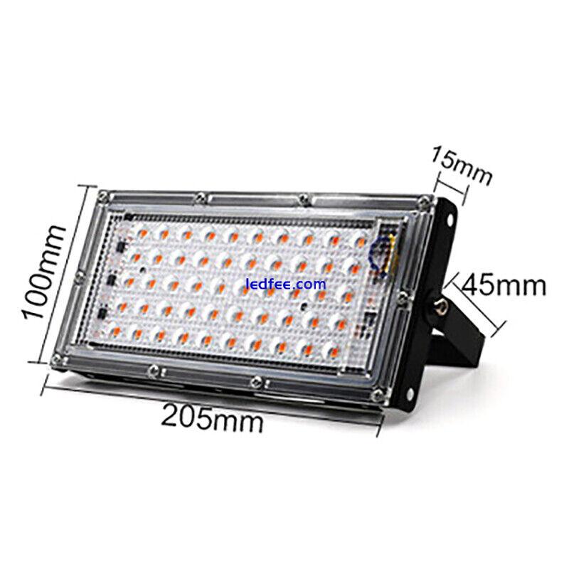 50W LED Grow Light Full Spectrum Growing Lamp Panel For Plants Flower Hydropo BU 1 