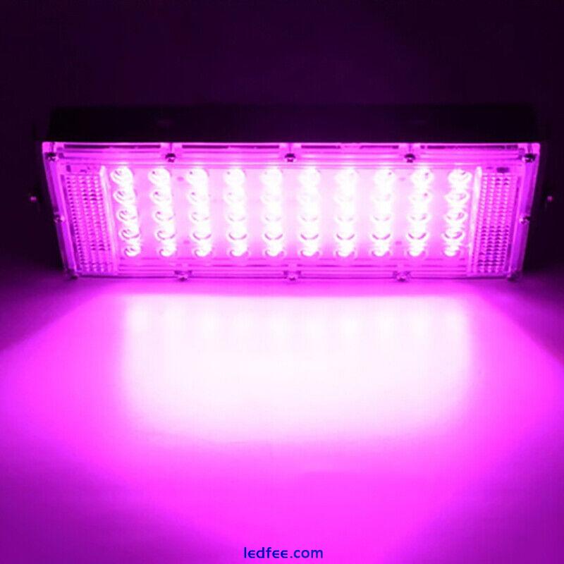 50W LED Grow Light Full Spectrum Growing Lamp Panel For Plants Flower Hydropo BU 5 