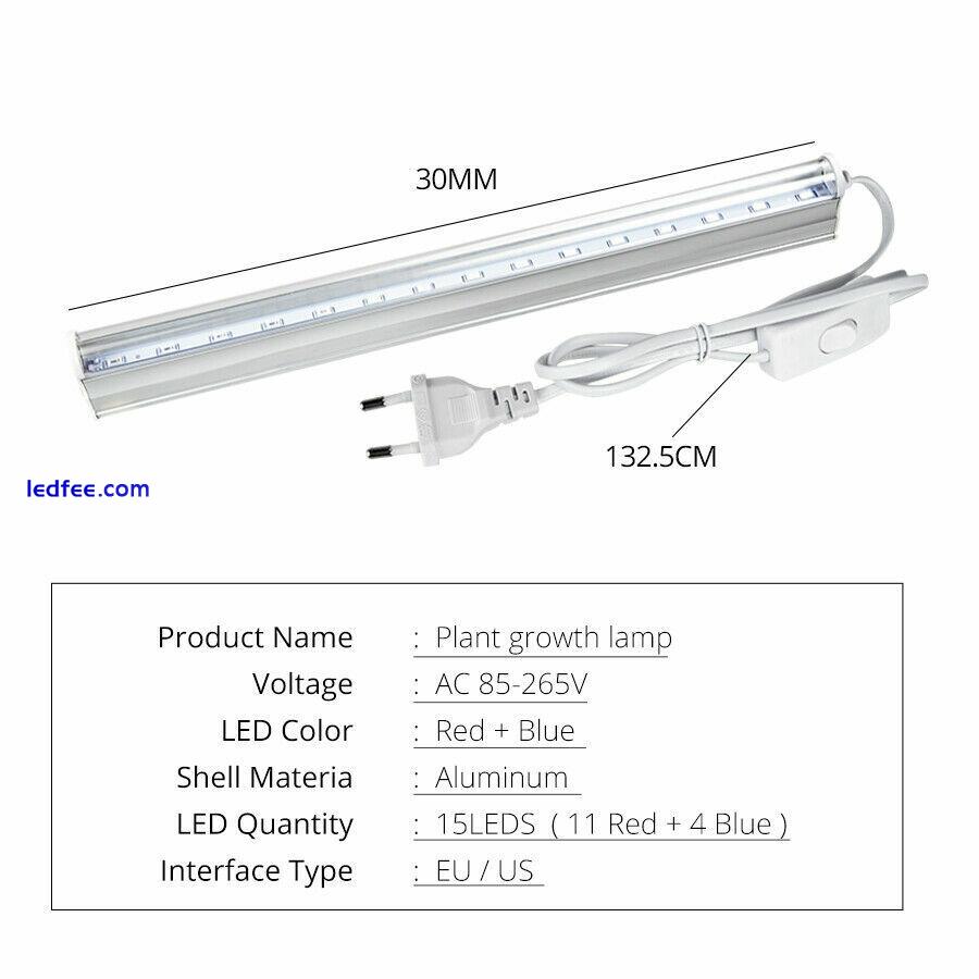 LED Grow Light Full Spectrum Hydro Veg Indoor Plant lamp T5 Tube Bulb Bar EU /US 1 