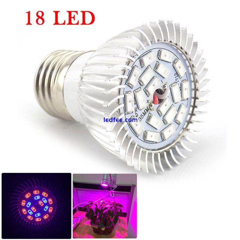 18/36/60/200 LED Grow Light Lamp bulbs E27 Room Plant Indoor Hydroponics 4 