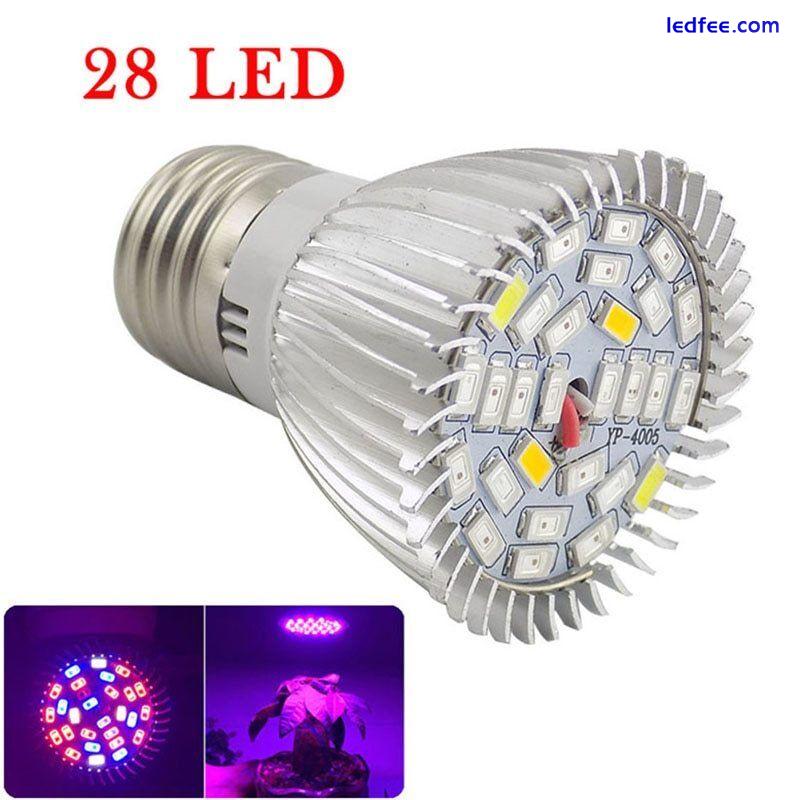 18/36/60/200 LED Grow Light Lamp bulbs E27 Room Plant Indoor Hydroponics 3 