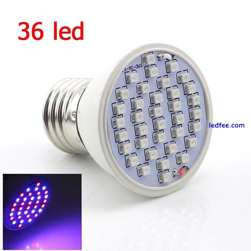 18/36/60/200 LED Grow Light Lamp bulbs E27 Room Plant Indoor Hydroponics 2 