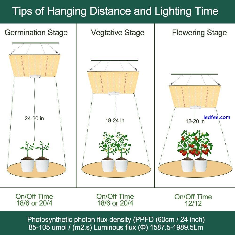 1000W Watt LED Grow Light Kits Lamp for Hydroponics Veg Flower Indoor Plants  3 