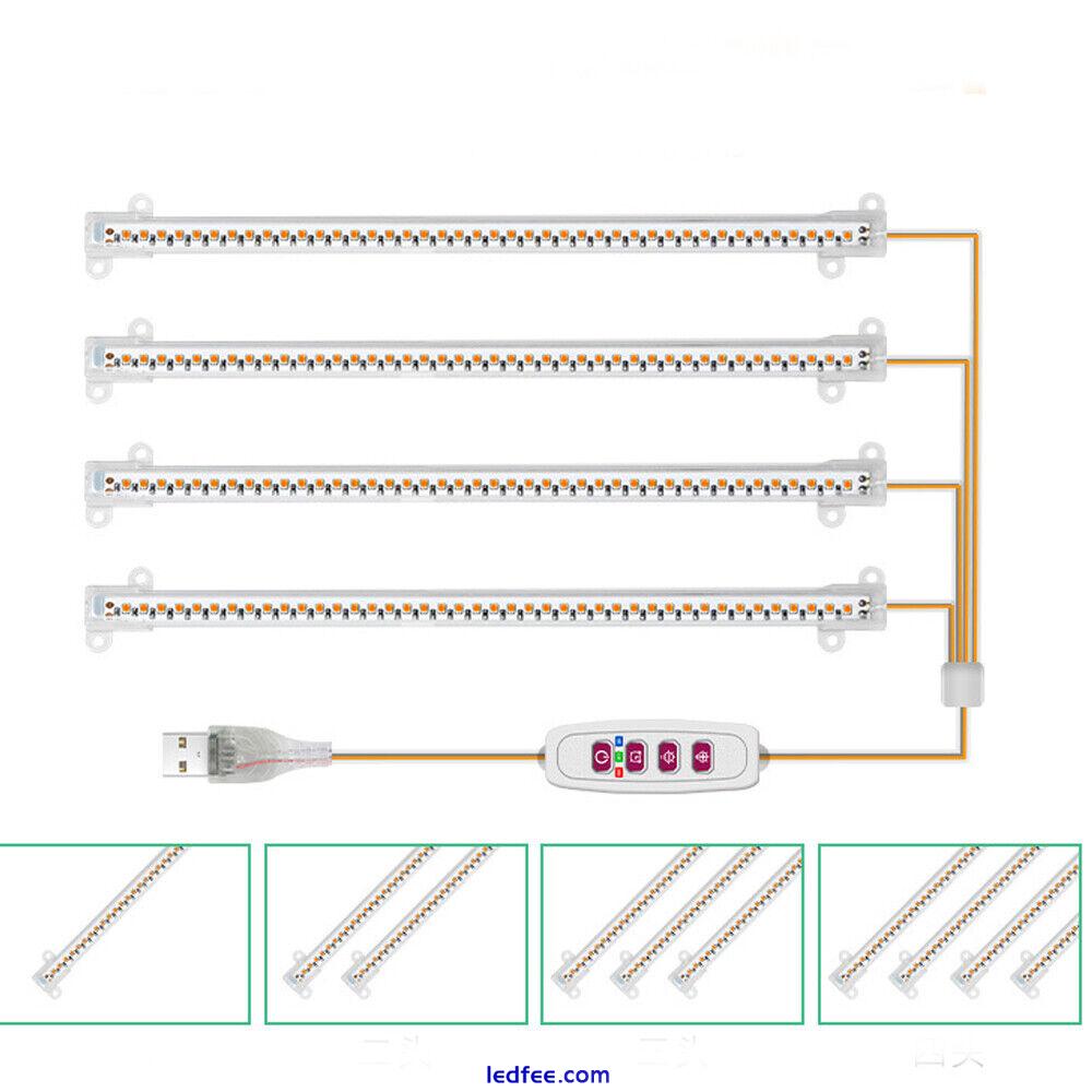 LED Grow Light Tube Strip Full Spectrum Lamp For Indoor Plant Flower Veg Growing 5 