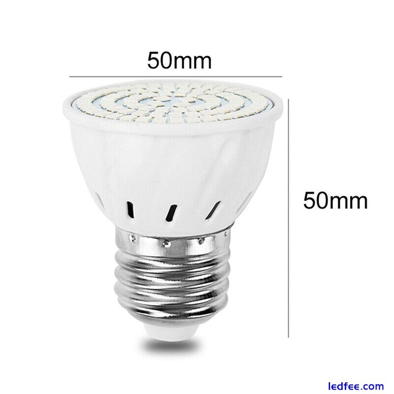 48/60/80 220V LED Grow Light E27 Lamp Bulb for Plant Hydroponic Full Spectrum&CR 0 