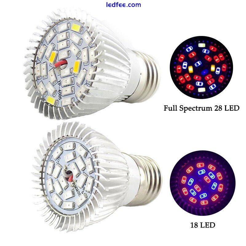 Full Spectrum E27 LED Plant Grow Light Growing Lamp Bulb For indoor Flower hydro 2 