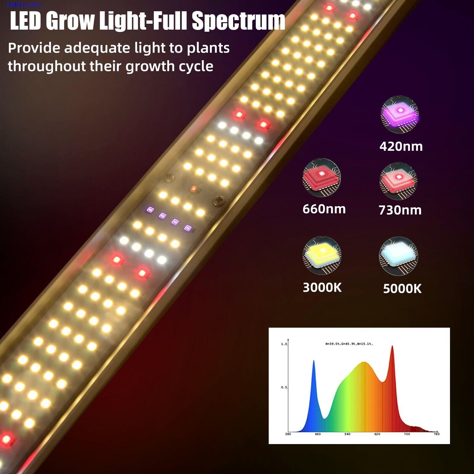 640W 6 Bar LED Grow Light Full Spectrum Linkable Seedling Veg Hydroponic Growing 3 