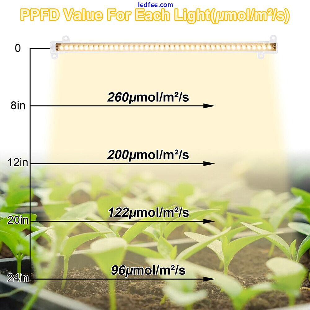 LED Wachstumslicht Vollspektrum Grow Pflanzenlampe Streifen für Zimmerpflanzen 1 