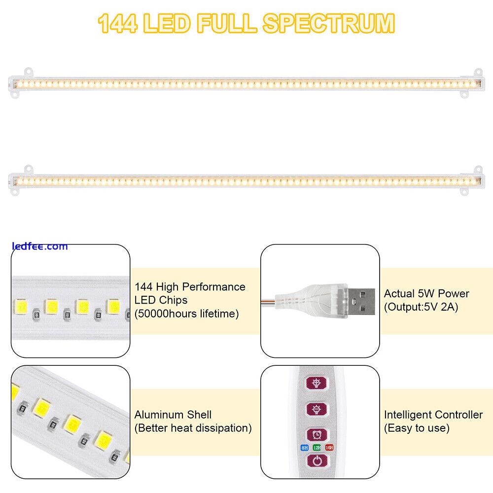 LED Wachstumslicht Vollspektrum Grow Pflanzenlampe Streifen für Zimmerpflanzen 5 