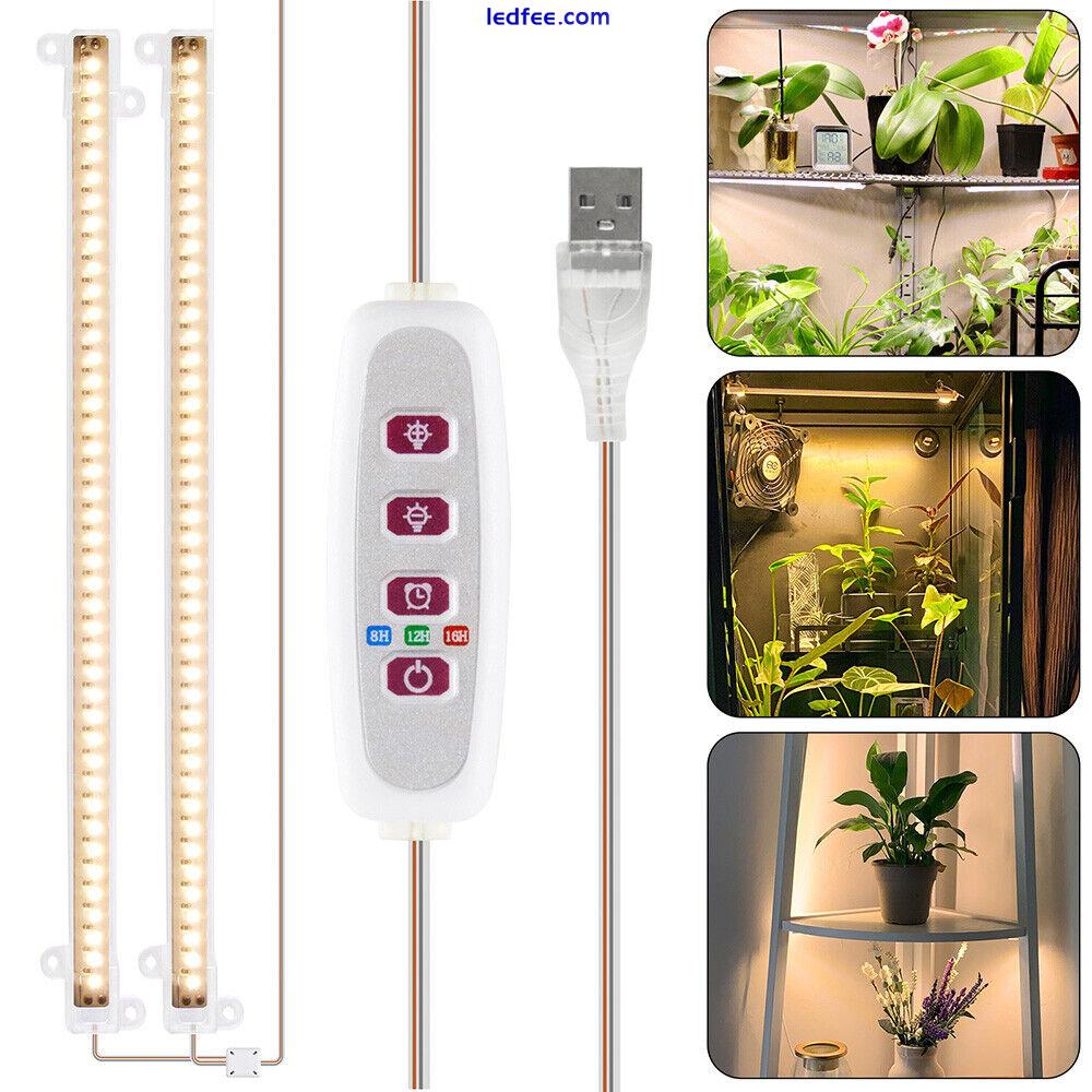 LED Wachstumslicht Vollspektrum Grow Pflanzenlampe Streifen für Zimmerpflanzen 0 