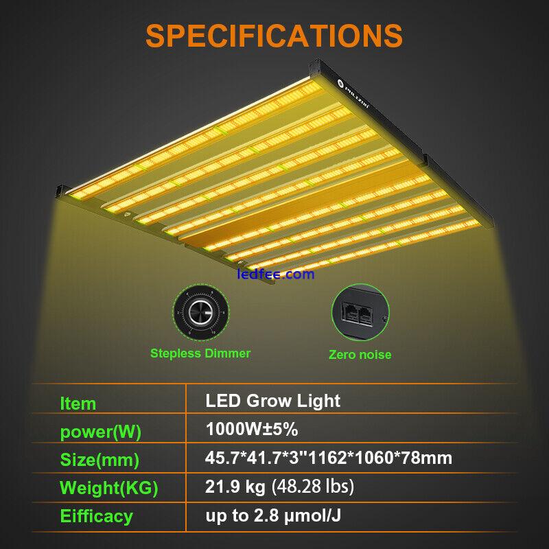 1000W Spider LED Grow Light Bar LM281B Full Spectrum Fold Commercial Indoor Grow 3 