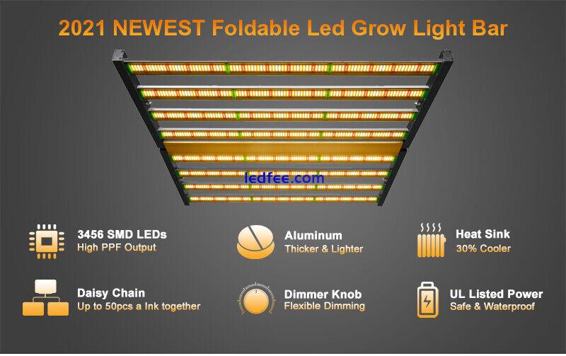 1000W Spider LED Grow Light Bar LM281B Full Spectrum Fold Commercial Indoor Grow 1 