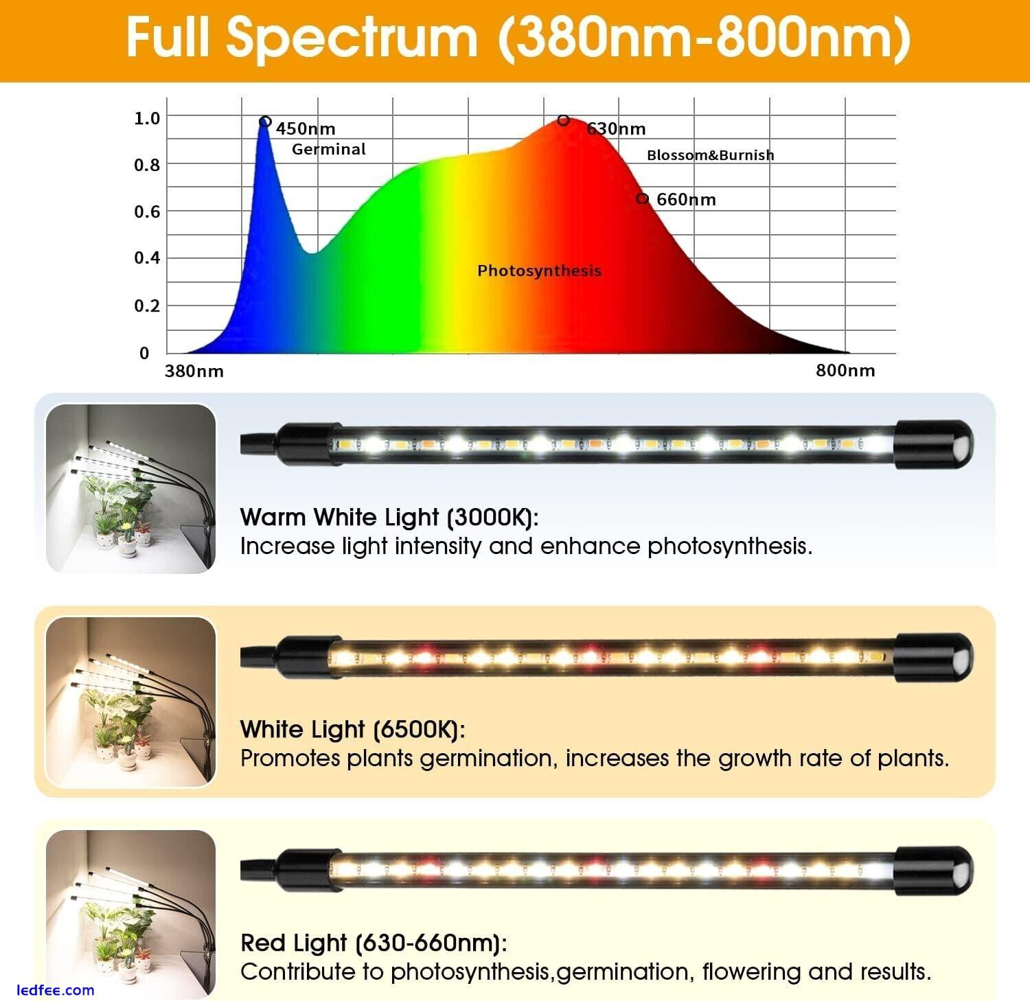 WOLEZEK Grow Lights for Indoor Plants, 80Leds Plant Light with Stand for Tall 0 