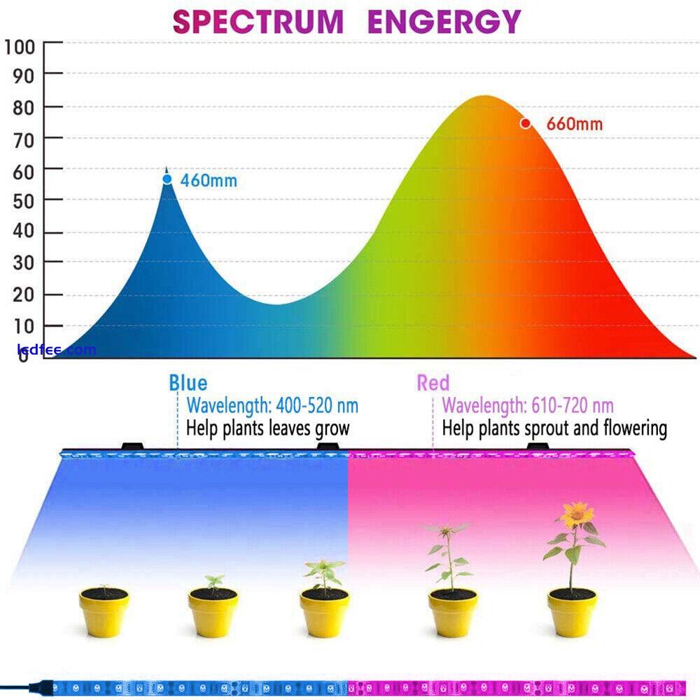 USB Growing Light LED Strip Grow Lamp Hydroponic Dimmable Indoor Plant Flowering 2 