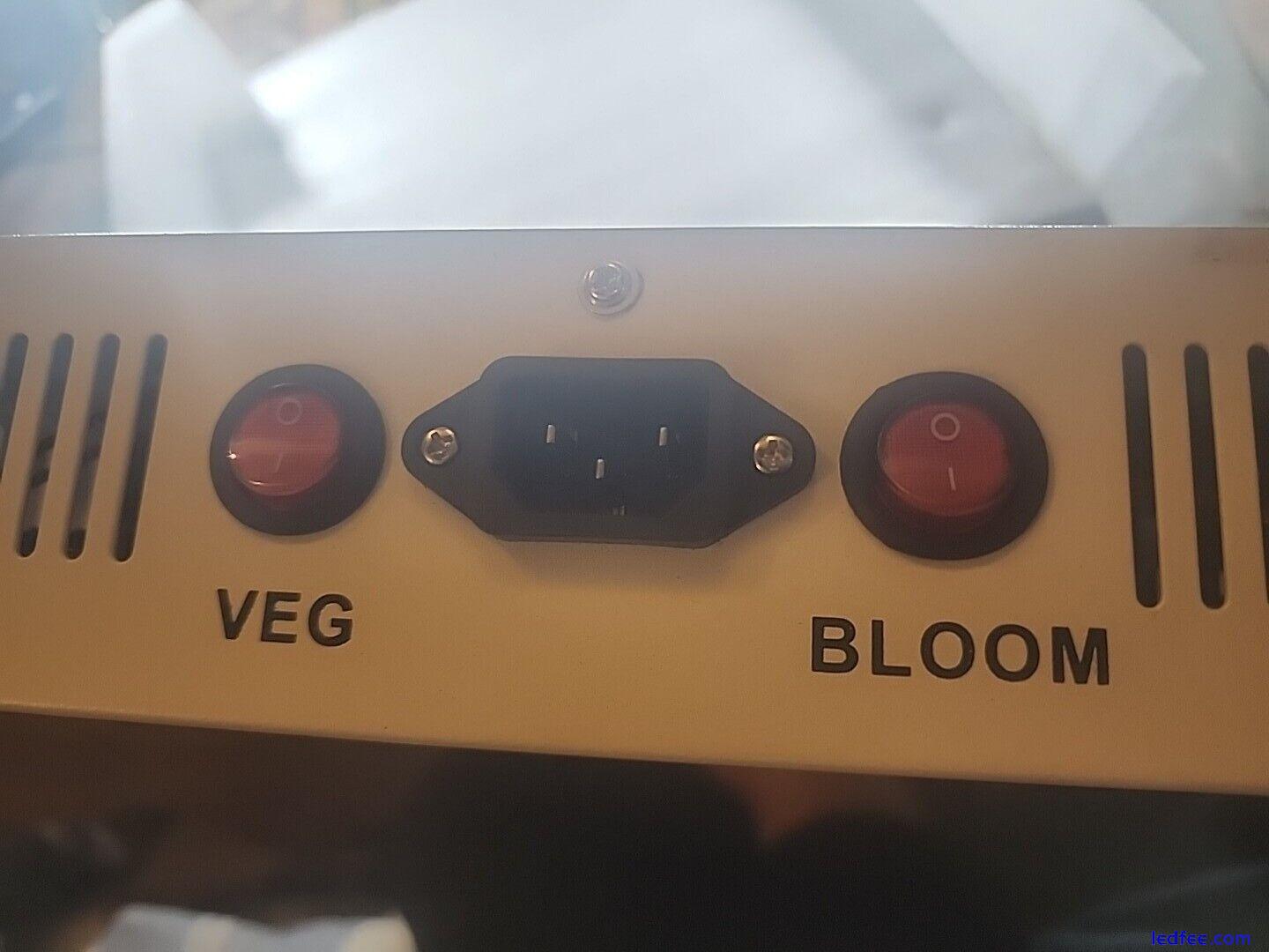 Growstar 600 WATT LED GROW LIGHT Veg & Bloom Settings Double Fans Used VG Cond 0 