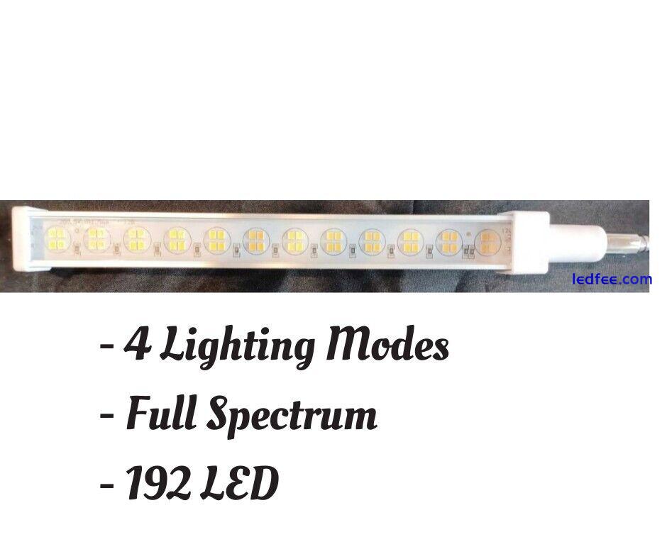 Grow Light Led 4 Head Grow Light Full Spectrum 192 LEDS Auto ON & Off Switch 540 4 