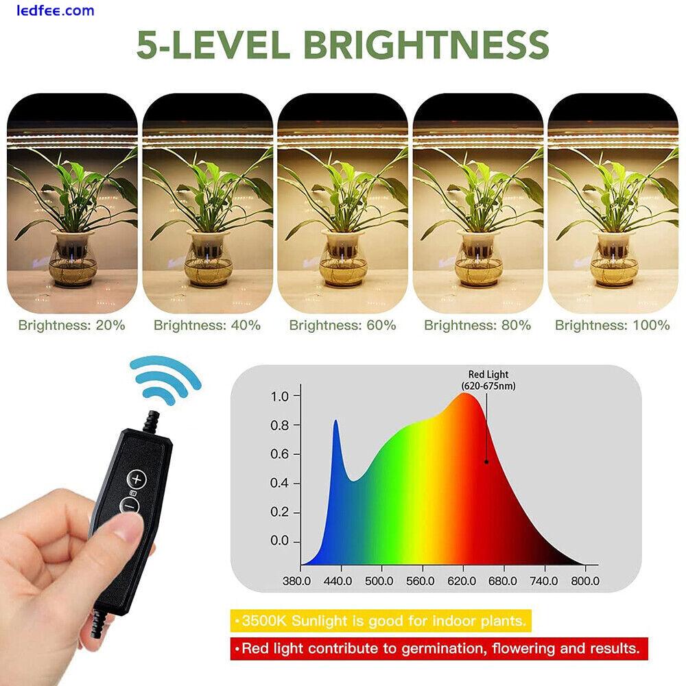 LED Grow Light Strips Full Spectrum Dimmable for Indoor Plant Veg Growing Lamp 5 