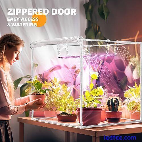  Portable Mini Greenhouse with LED Grow Lights for Indoor Plants, 40W High  3 