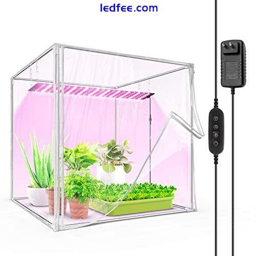  Portable Mini Greenhouse with LED Grow Lights for Indoor Plants, 40W High  1 