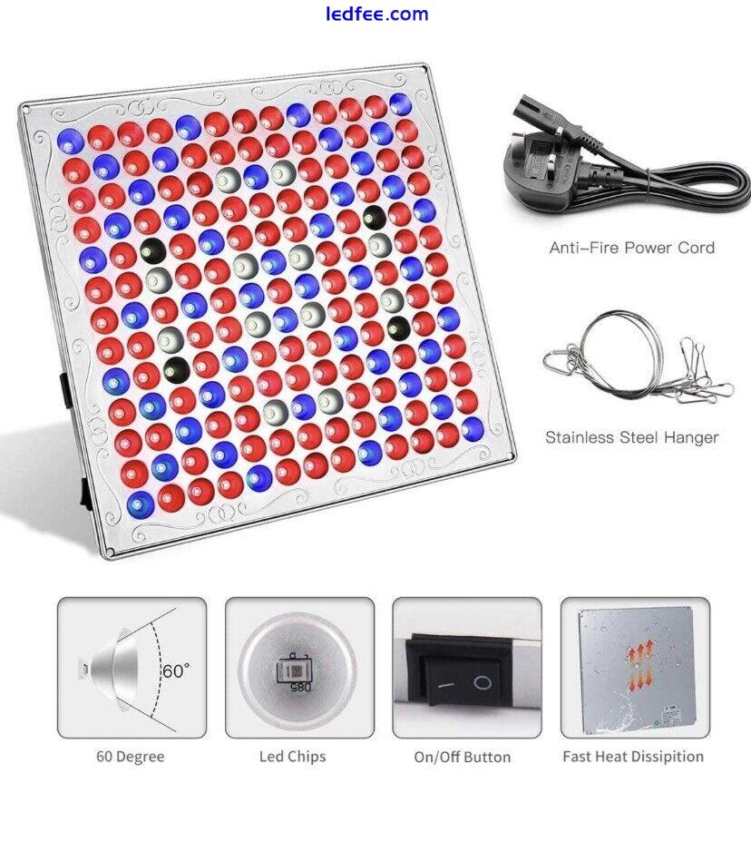 LED Grow Light, 75W Full Spectrum Plant Light with Red Blue White Light 2 