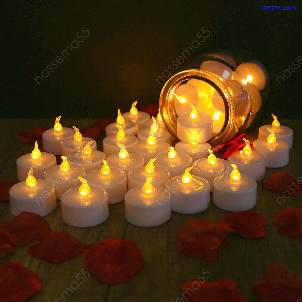 24PCS Tea Lights Candles LED FLAMELESS FLICKERING W/ Remote Control Wedding Xmas 3 