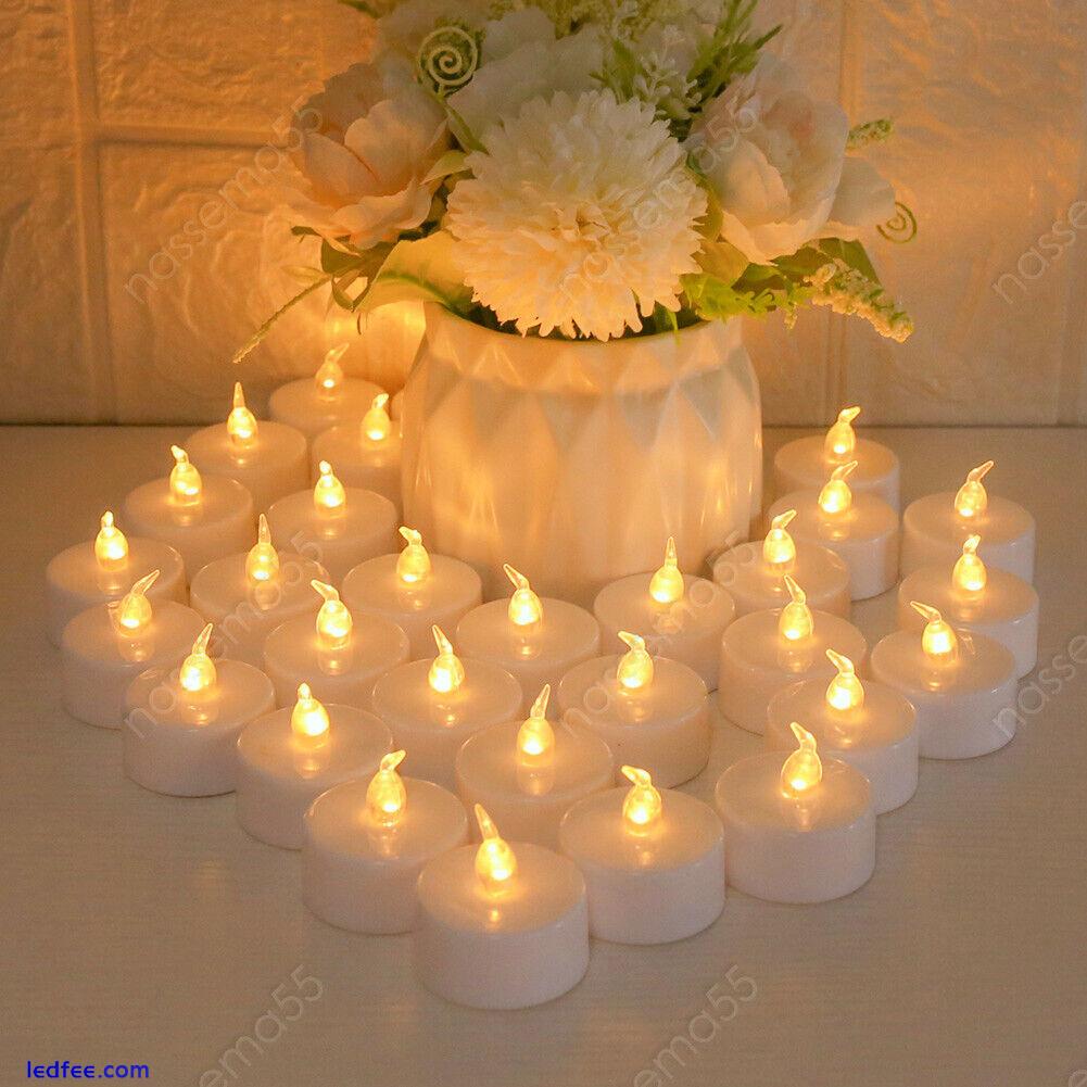 24PCS Tea Lights Candles LED FLAMELESS FLICKERING W/ Remote Control Wedding Xmas 1 