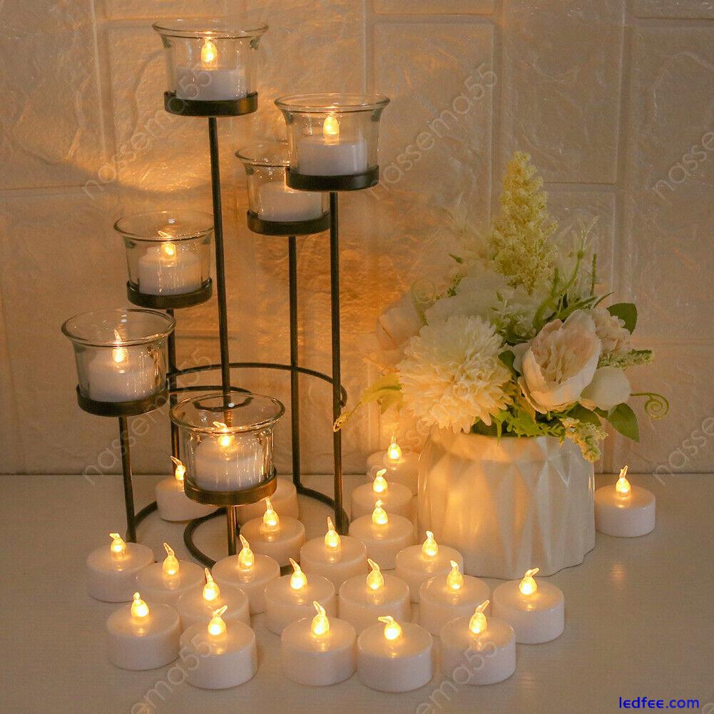 24PCS Tea Lights Candles LED FLAMELESS FLICKERING W/ Remote Control Wedding Xmas 2 