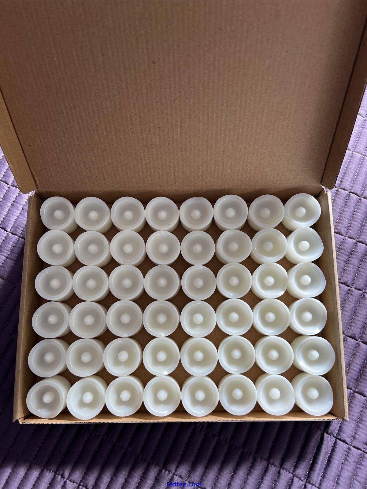 48pc Battery Operated Flameless LED Candles - Warm White - New 3 