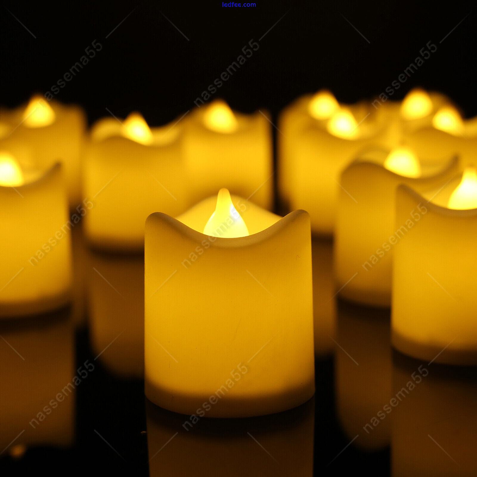 24PCS Led Tea Lights Candles LED FLICKERING Battery Operated Wedding Christmas 3 