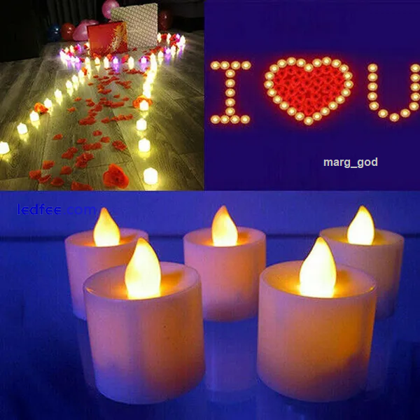 Led Tea Lights Candles LED FLAMELESS Battery Operated UK SELLER✔FAST SHIPPING✔ 1 