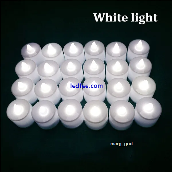 Led Tea Lights Candles LED FLAMELESS Battery Operated UK SELLER✔FAST SHIPPING✔ 4 