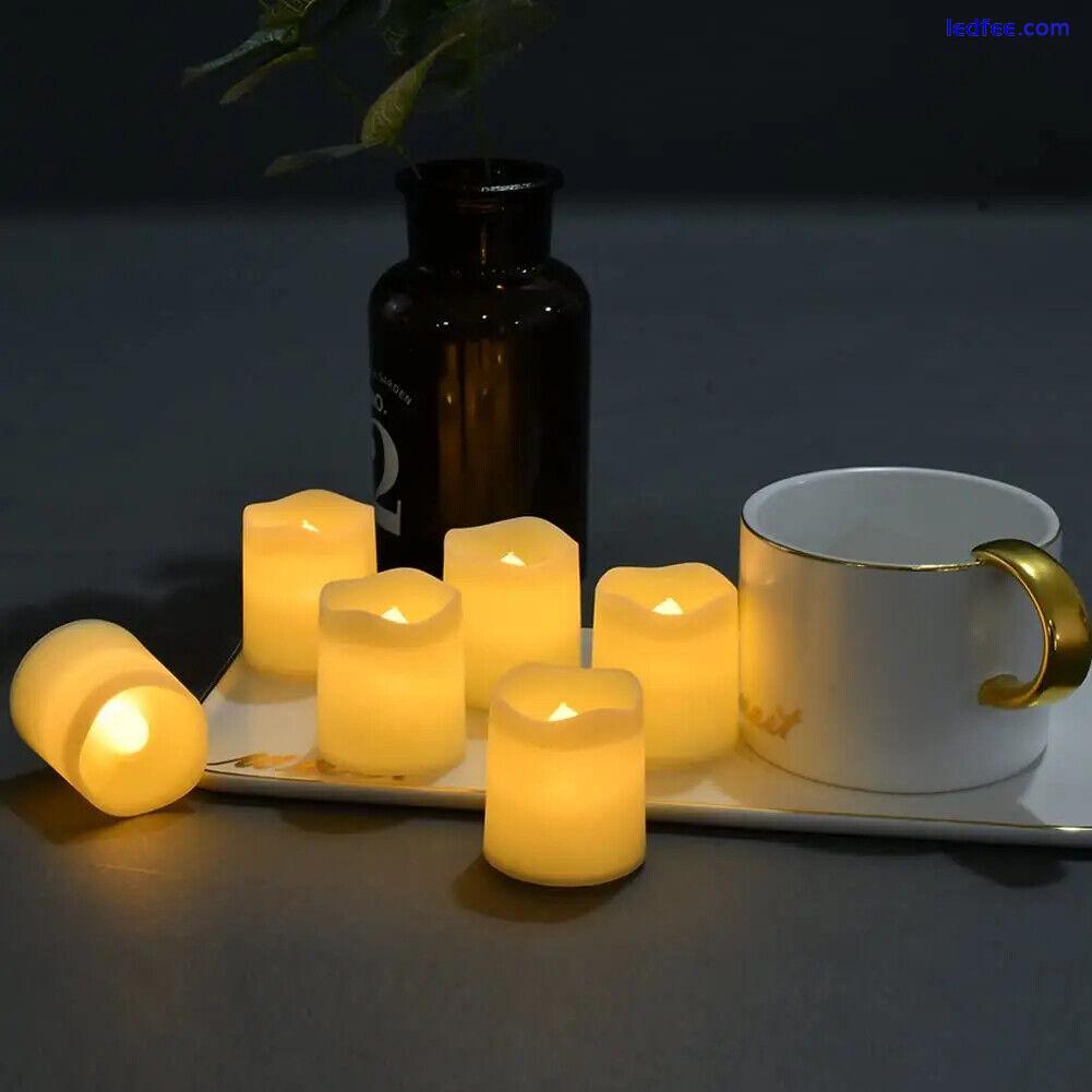 24Pcs Flameless LED Candle Light Wishing Tea Light Halloween Wedding 1 