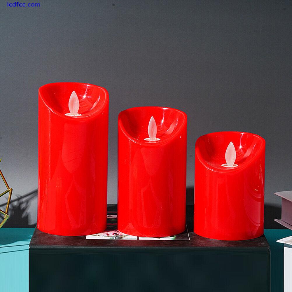 Flameless Decorative Candle Lights Bright Flickering Bulb LED Candles Home Decor 4 