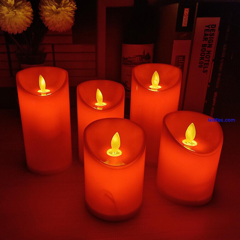 Flameless Decorative Candle Lights Bright Flickering Bulb LED Candles Home Decor 2 