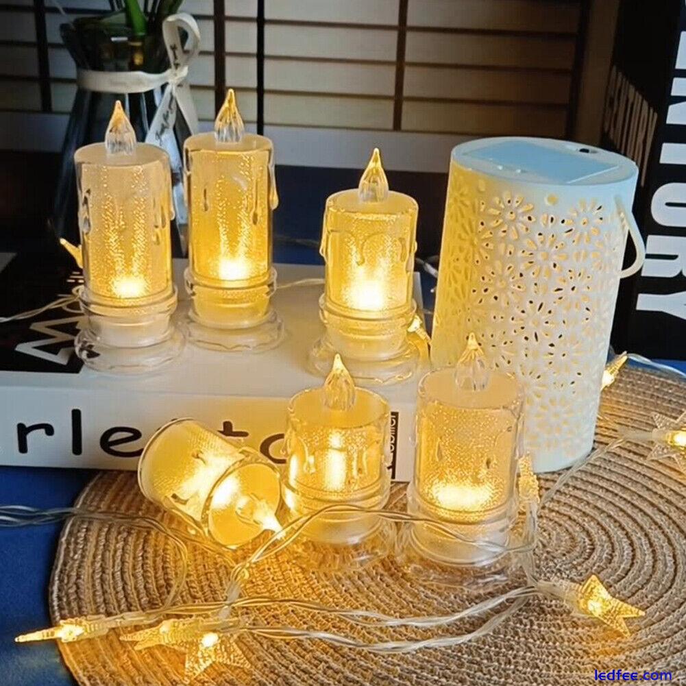 Flameless LED Light Candle Creative LED Crystal Candle Light Dating Party Decor 1 