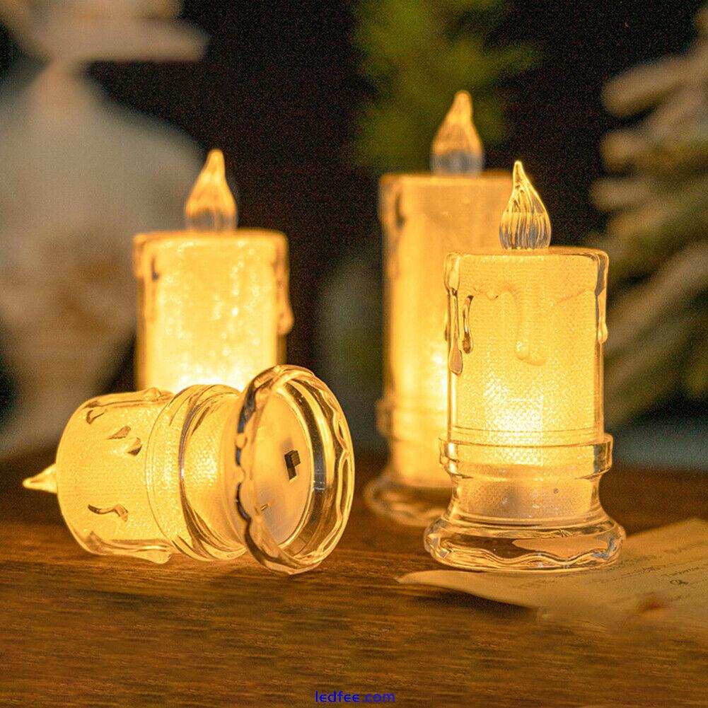 Flameless LED Light Candle Creative LED Crystal Candle Light Dating Party Decor 5 