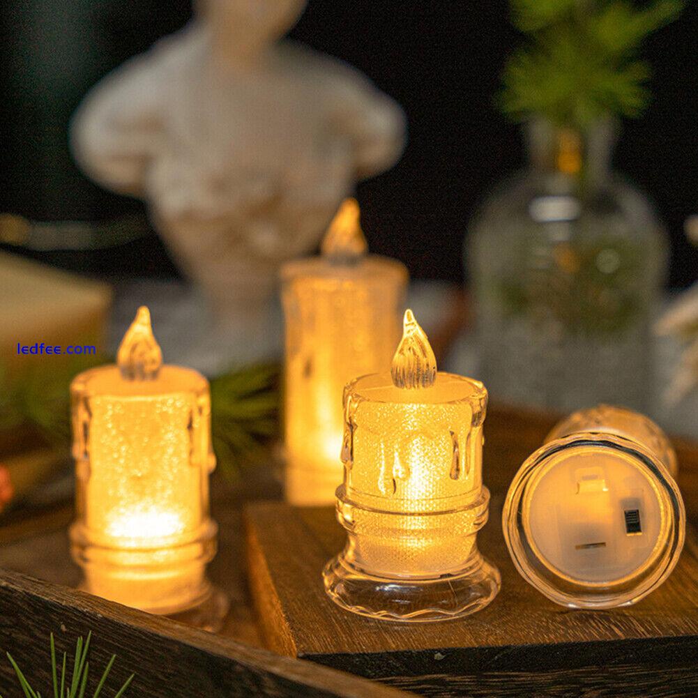 Flameless LED Light Candle Creative LED Crystal Candle Light Dating Party Decor 3 