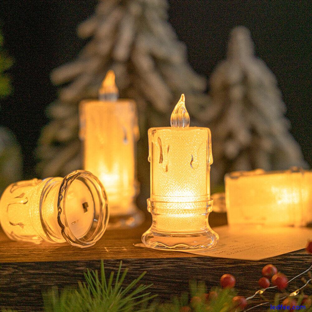 Flameless LED Light Candle Creative LED Crystal Candle Light Dating Party Decor 2 