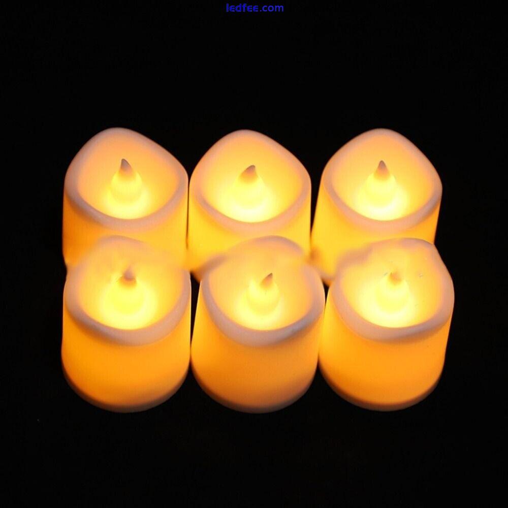 Operated Electric Flameless Led Candles Led Tea Lamp Fake Candle Lamp 24pcs 1 