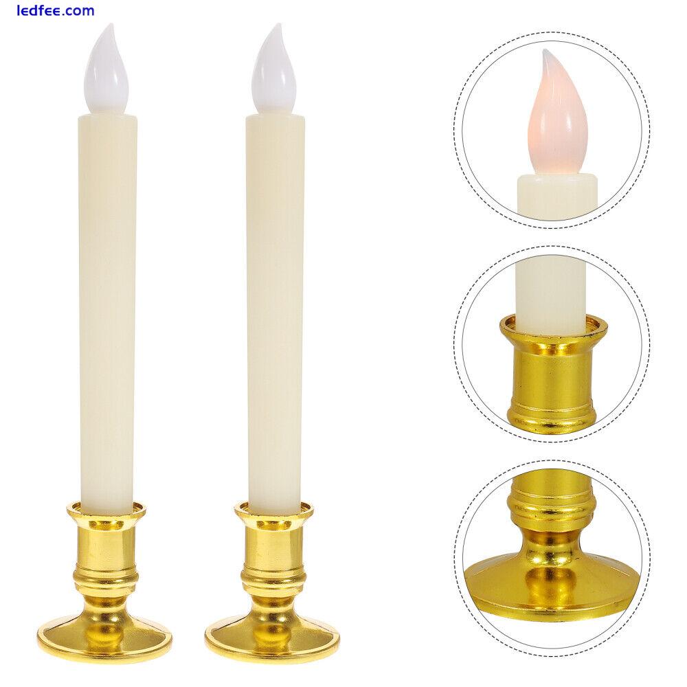 2 Pcs Candle Light - Candles Fine Workmanship Strip 0 