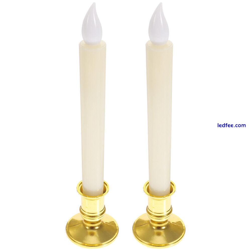 2 Pcs Candle Light - Candles Fine Workmanship Strip 4 
