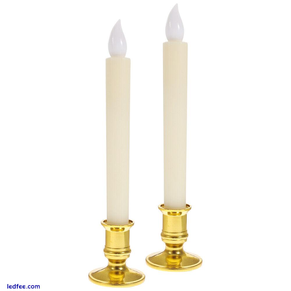 2 Pcs Candle Light - Candles Fine Workmanship Strip 3 
