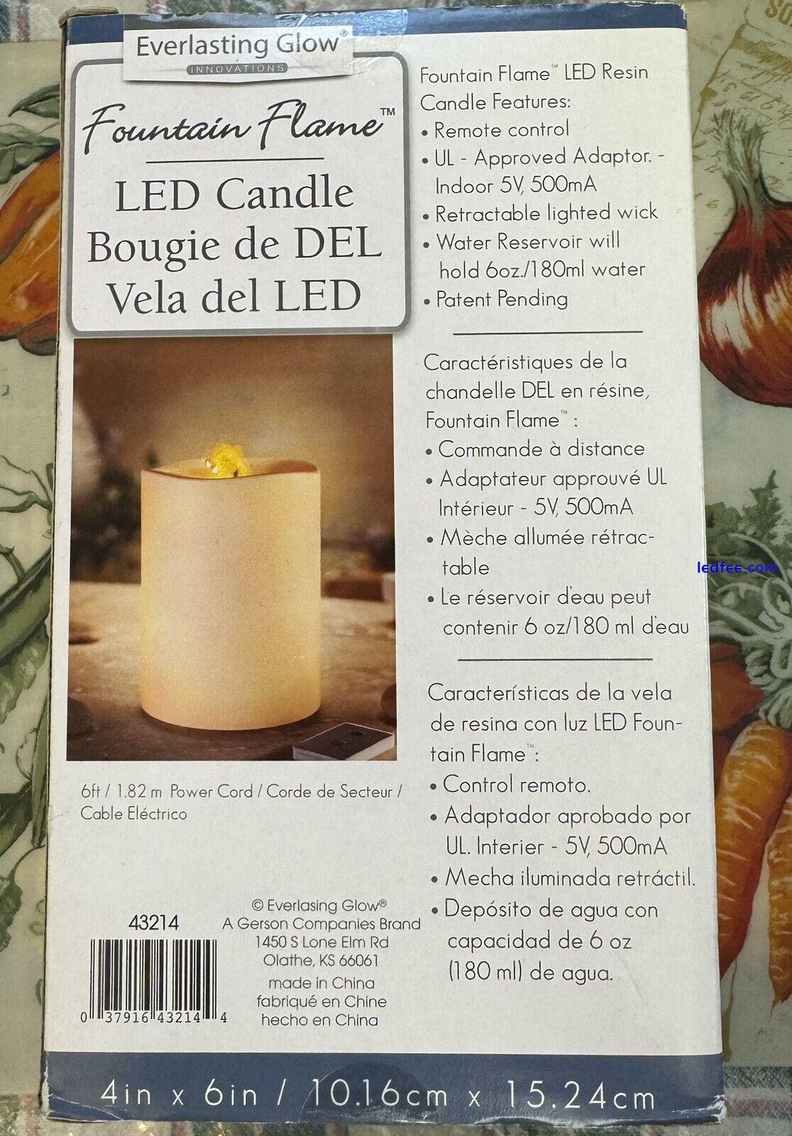 Led Candle - Fountain Flame - Everlasting Glow 0 